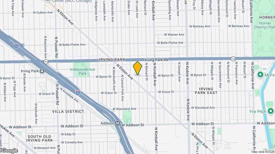 3858 N St Louis Ave, Unit 2 Mapa y Detalles de la Ubicación