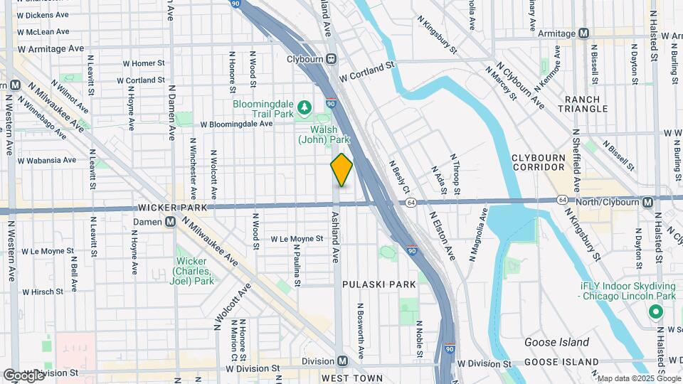 1619 N Ashland Ave Map and Location Details