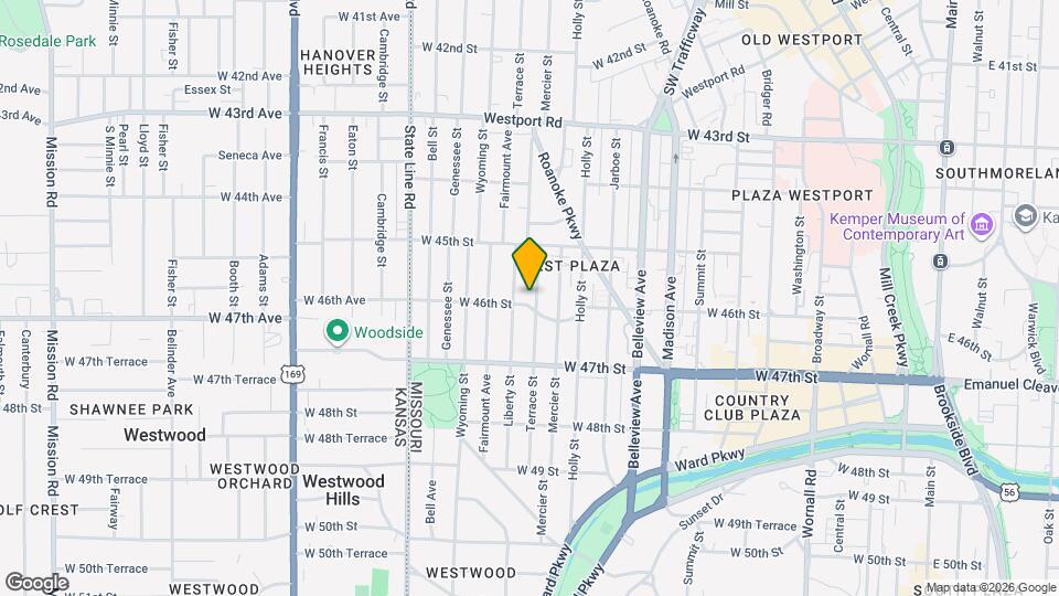 4542 Terrace St Map and Location Details