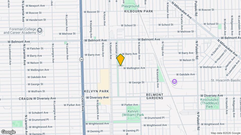 4514 W Wellington Ave Map and Location Details