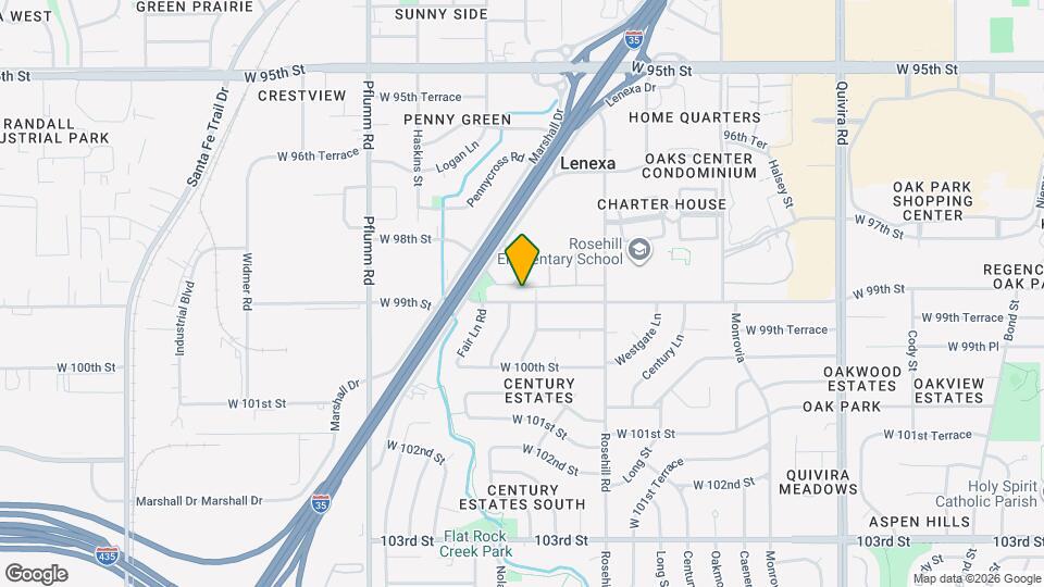 12944 W 99th St Map and Location Details