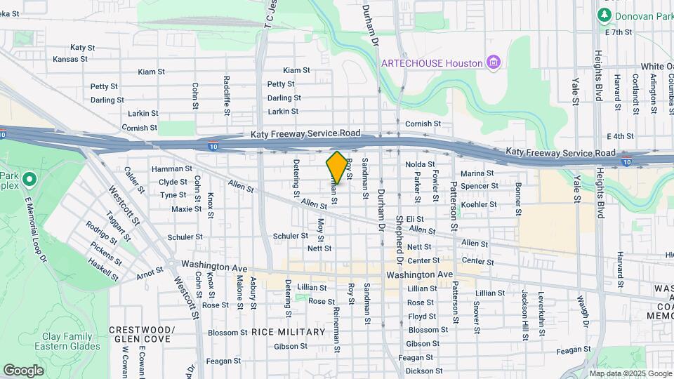1604 Reinerman St Map and Location Details