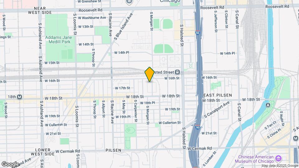1616 S Morgan St Map and Location Details