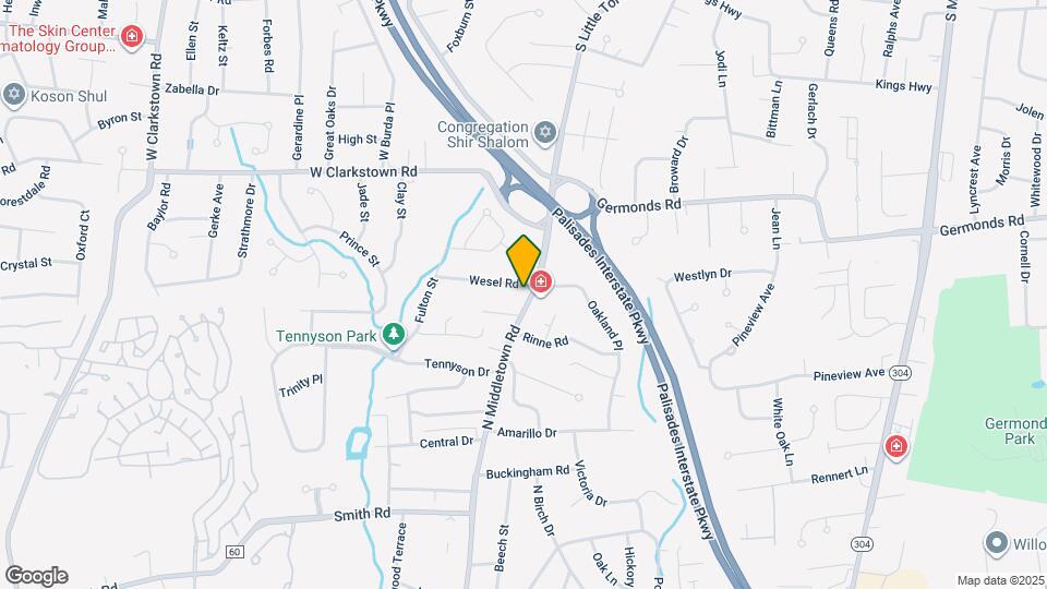 1 Wesel Rd Map and Location Details