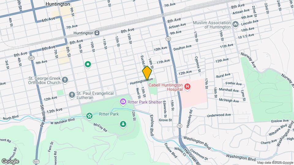 1313-1315 Huntington Ave Map and Location Details
