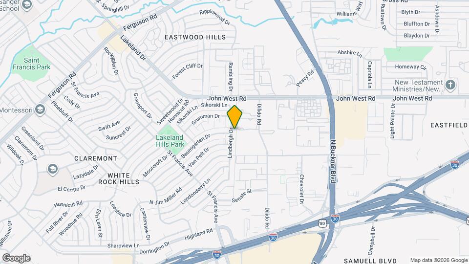 2814 Lindbergh Dr Map and Location Details
