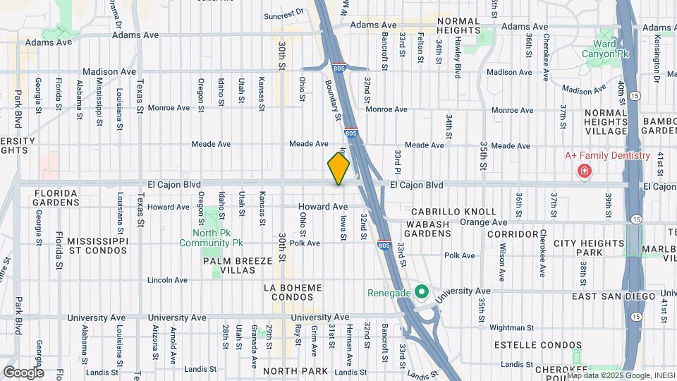 3137 El Cajon Blvd Mapa y Detalles de la Ubicación