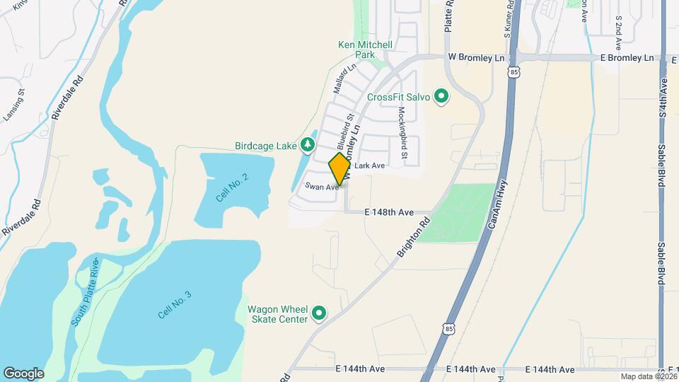 1350 Bluebird St Map and Location Details