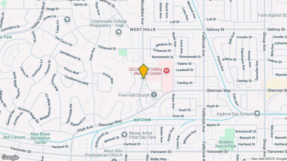 22715 Sherman Way Map and Location Details