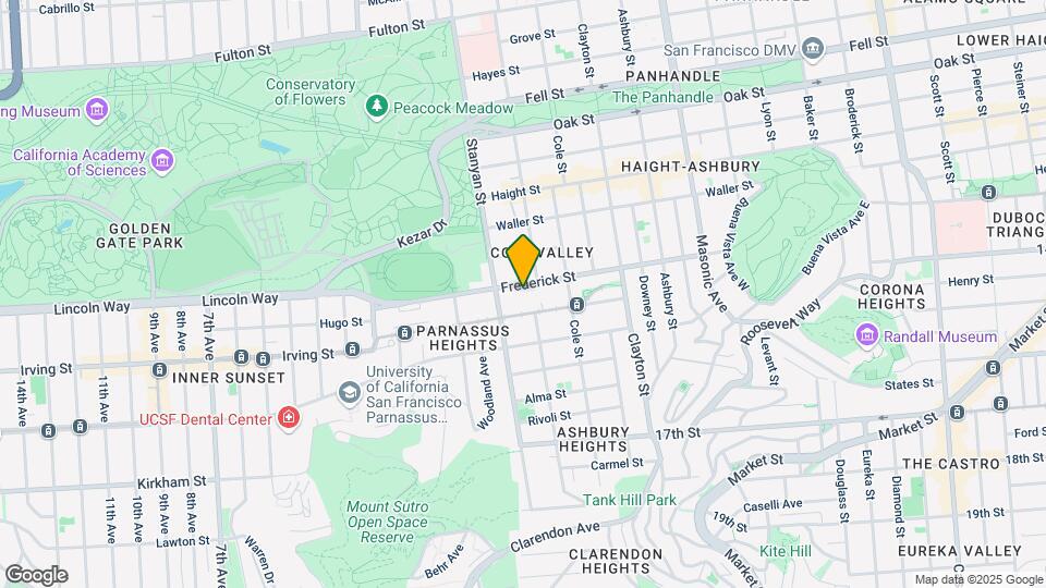 465 Frederick St Mapa y Detalles de la Ubicación