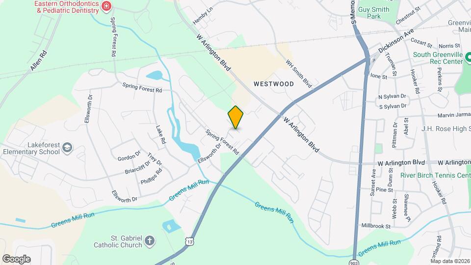 1025 Spring Forest Rd Map and Location Details