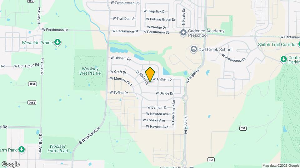 4456 W Wales Dr Map and Location Details