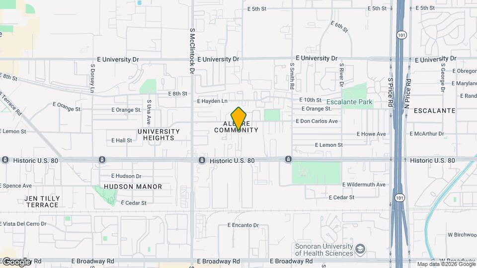 1129 S Stratton Ln Map and Location Details