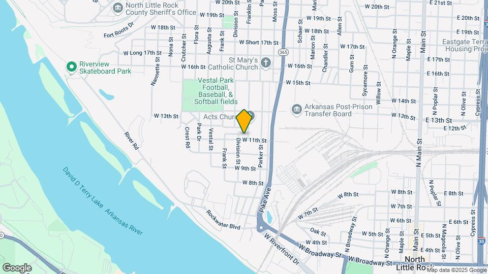 1235 W 11th St Map and Location Details