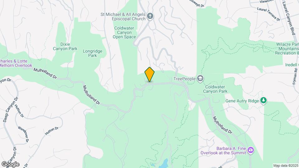 1805 Coldwater Canyon Ln Map and Location Details