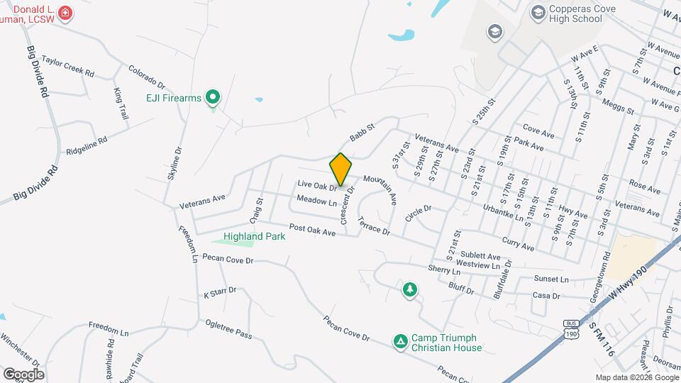 2812 Live Oak Dr Map and Location Details