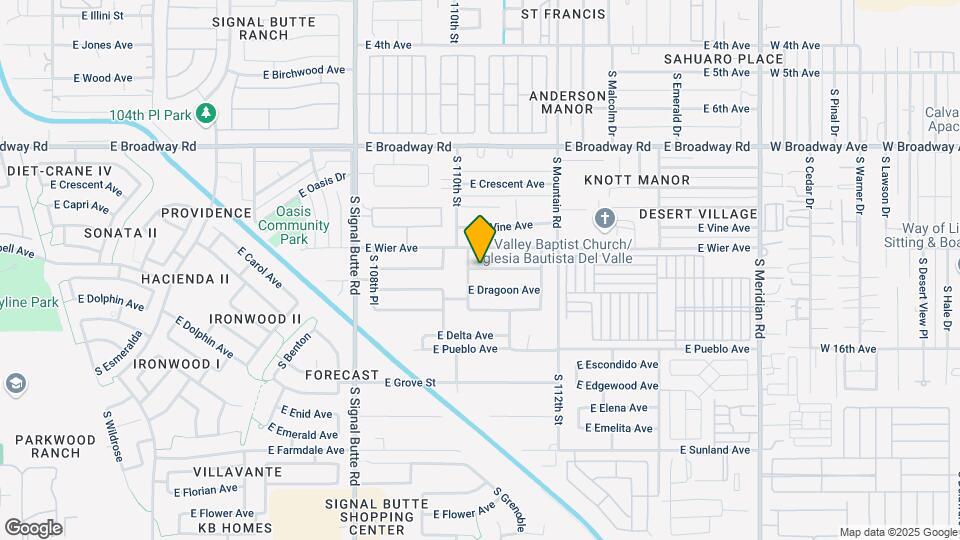 11105 E Catalina Ave Map and Location Details