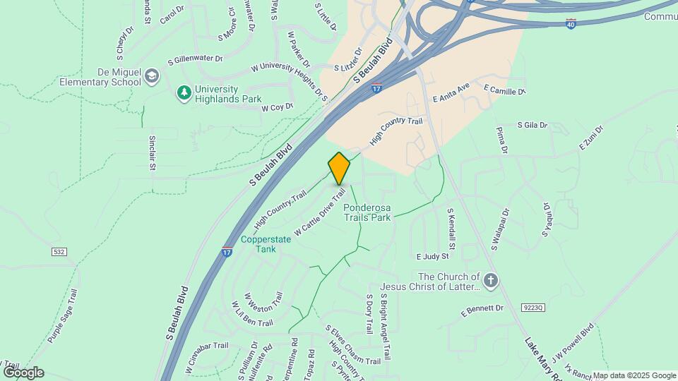 3800 S Wagon Trl Mapa y Detalles de la Ubicación