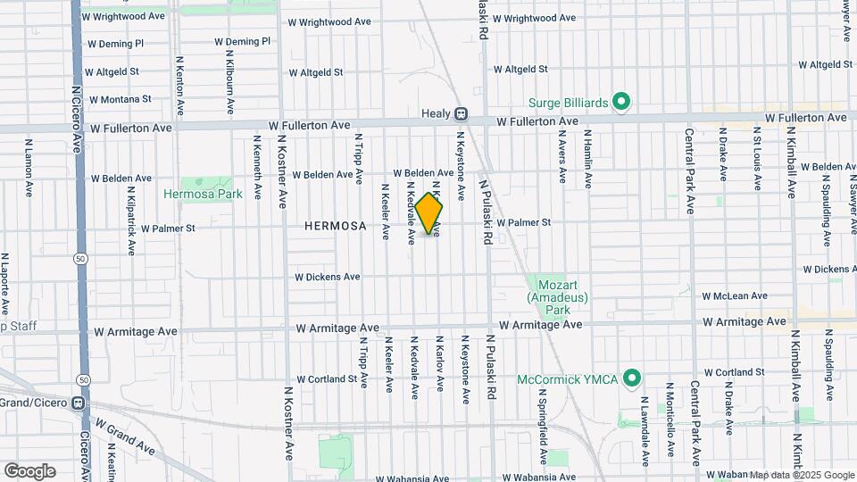 2140 N Karlov Ave, Unit 2 Map and Location Details
