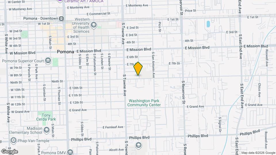895 E 9th St Map and Location Details