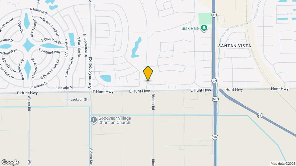 9517 E Navajo Dr Map and Location Details