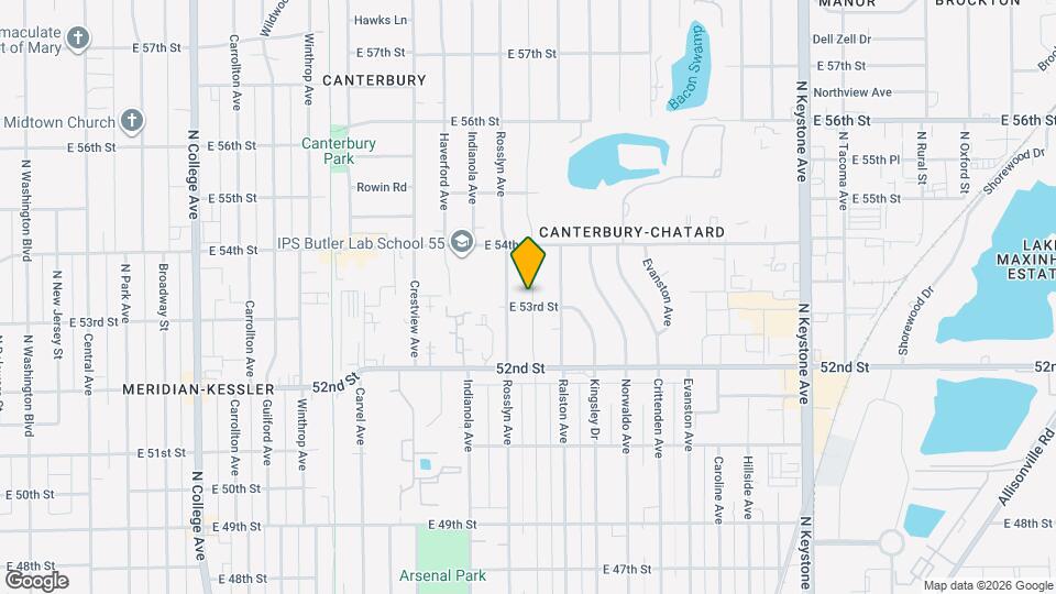 5316 Primrose Ave Map and Location Details