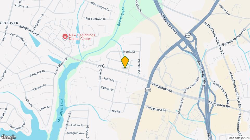 5314 Morganton Rd Map and Location Details