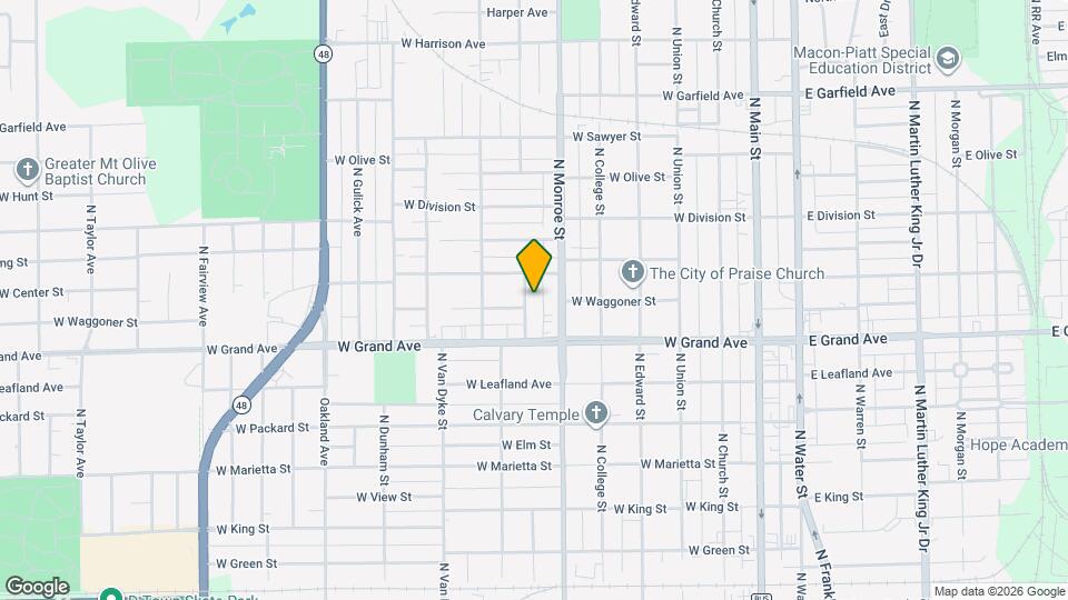 1390 N Huron St Map and Location Details