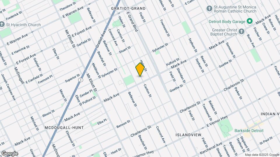 3629 Canton St Map and Location Details
