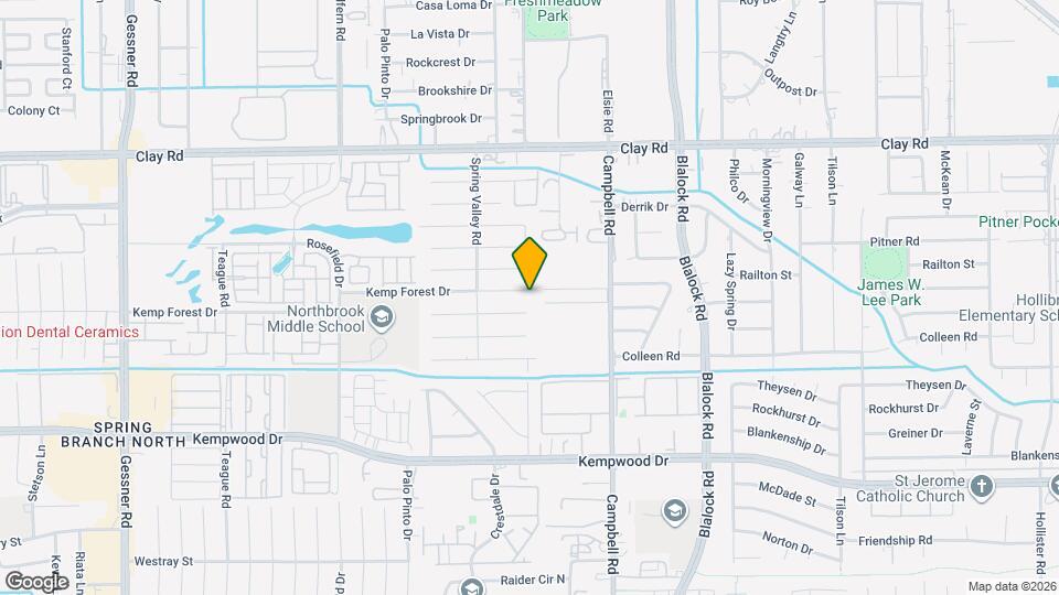 9607 Kemp Forest Dr Map and Location Details