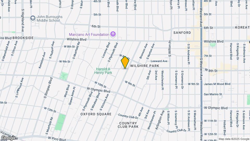 857 Crenshaw Blvd Mapa y Detalles de la Ubicación
