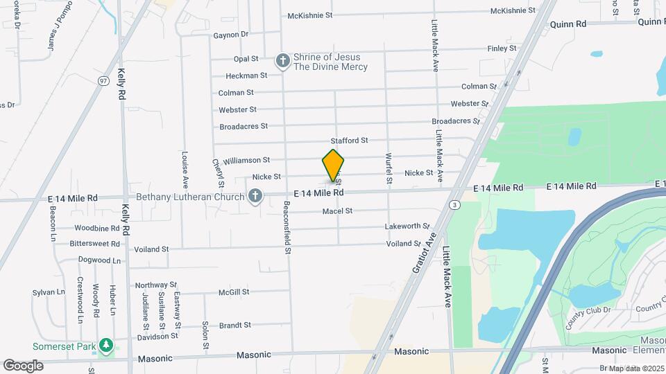 19815 E 14 Mile Rd Map and Location Details