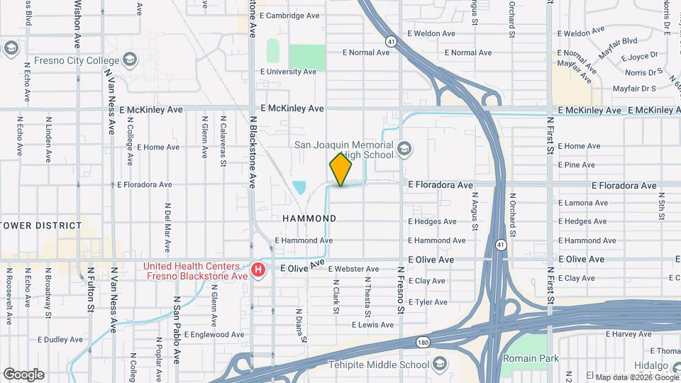 2140 E Floradora Ave Map and Location Details