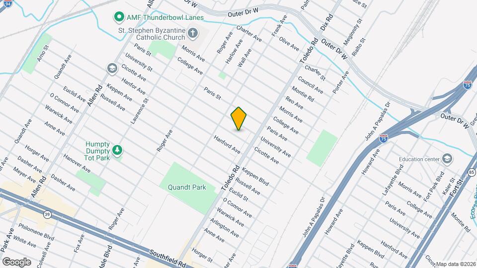 2090 Cicotte Ave Map and Location Details