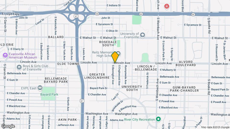 1505 Lincoln Ave Map and Location Details