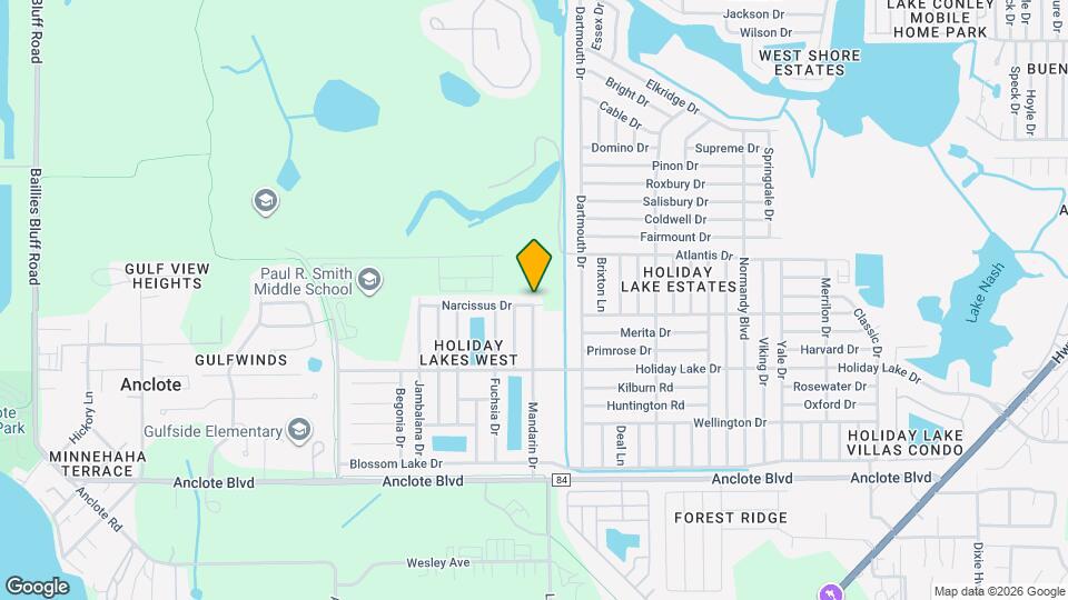 2907 Narcissus Dr Map and Location Details