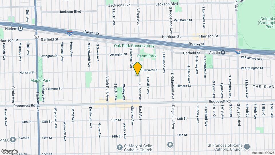1121 S East Ave Map and Location Details