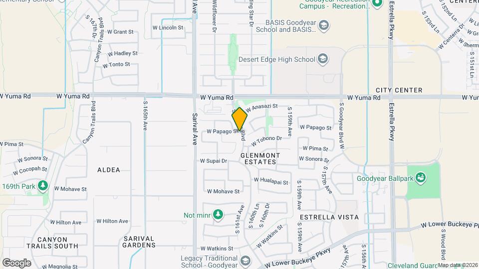 16113 W Papago St Map and Location Details