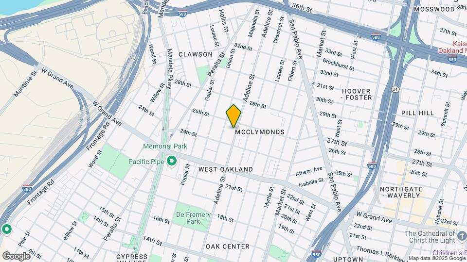 2511 Adeline St Map and Location Details