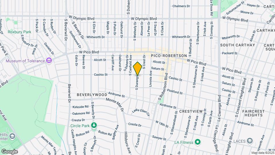 1510 S Durango Ave Map and Location Details