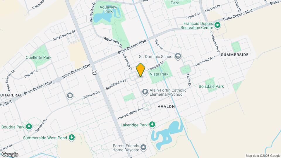 610 Lakeridge Dr Map and Location Details