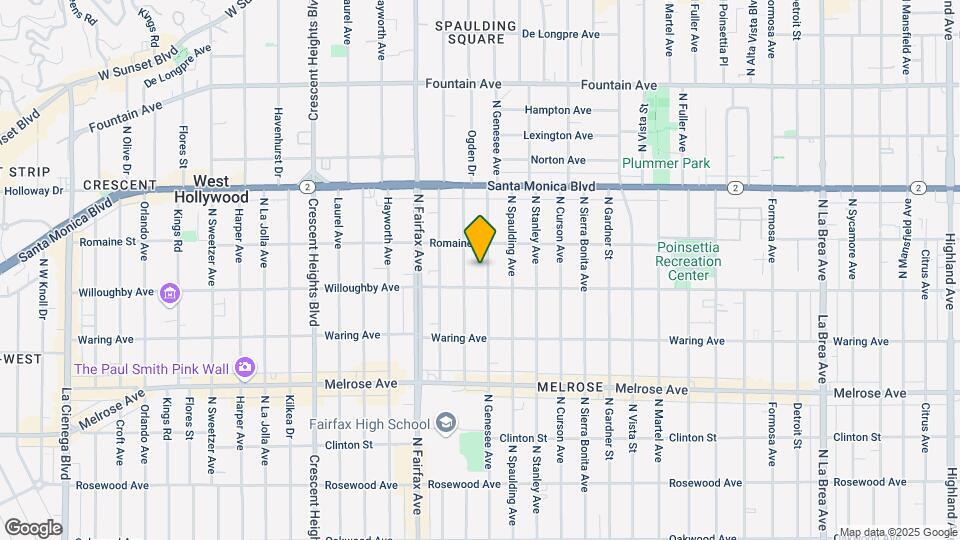 919 N Genesee Ave Mapa y Detalles de la Ubicación