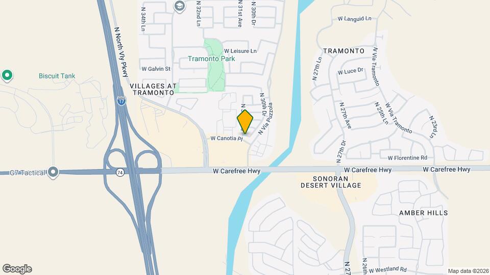 3033 W Via Perugia Map and Location Details