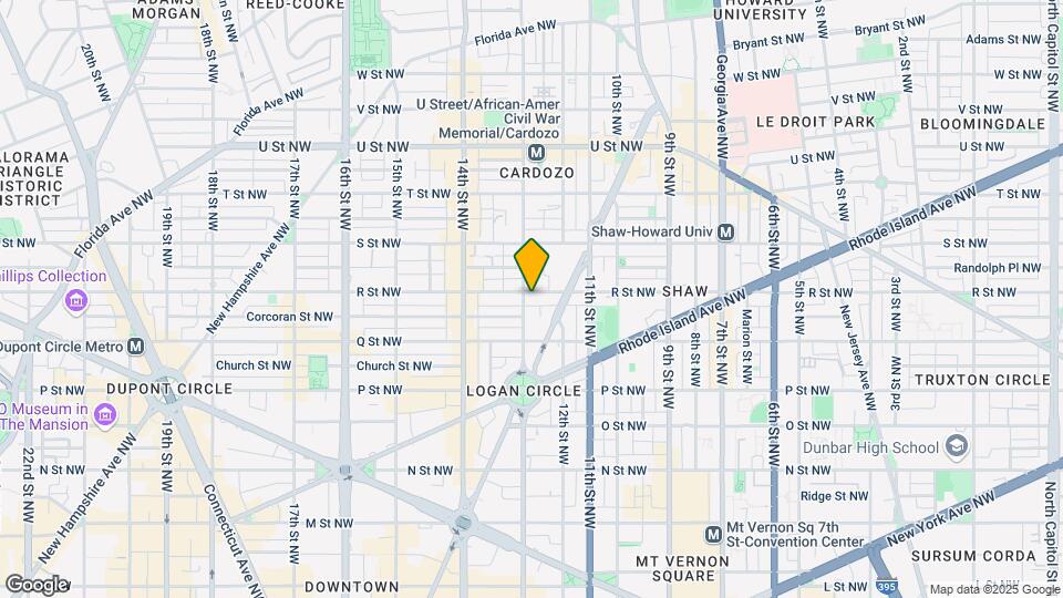 1641-1645 13th St NW Mapa y Detalles de la Ubicación
