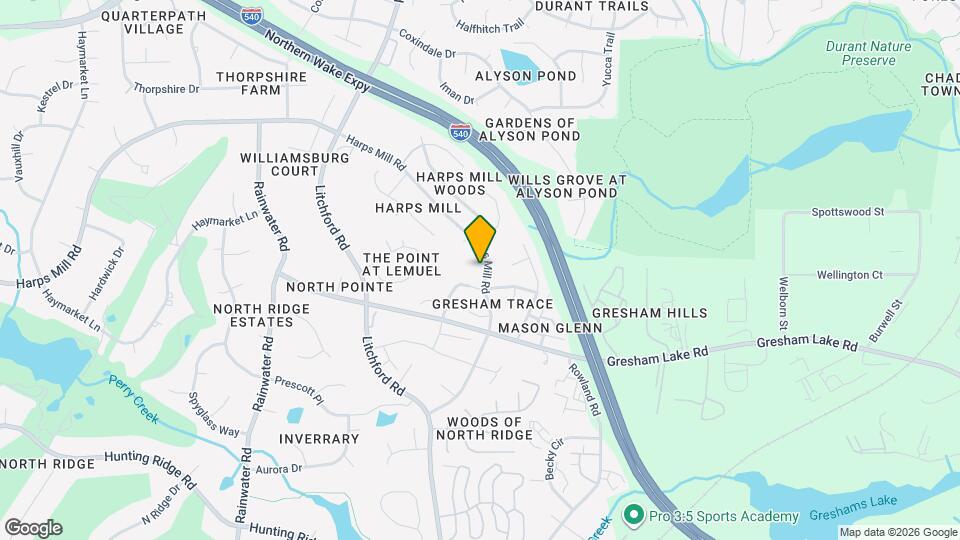 8722 Harps Mill Rd Map and Location Details