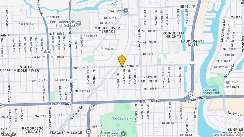 1243 NE 12th Ave Map and Location Details