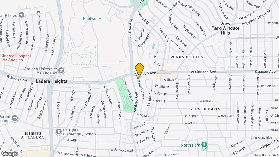 5820 S Mansfield Ave Map and Location Details