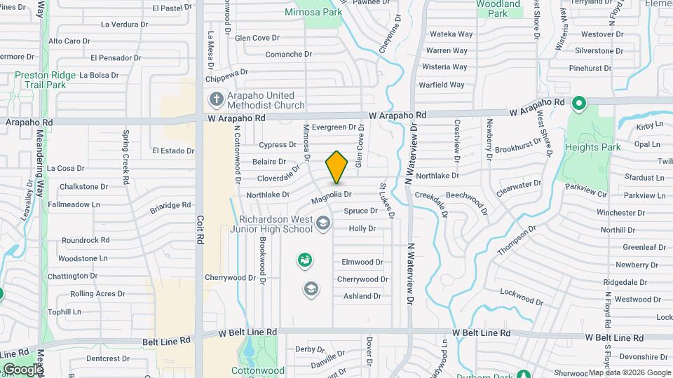 1224 Magnolia Dr Map and Location Details