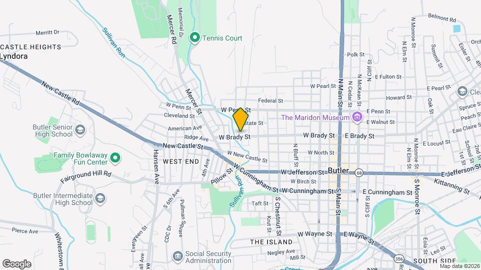 530 W Brady St Map and Location Details
