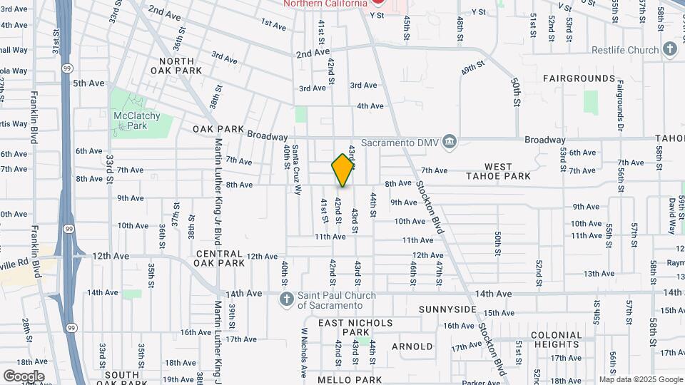 3317 42nd St Map and Location Details